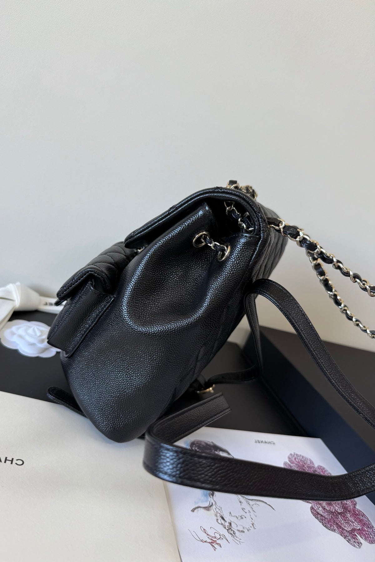 Chanel Classic Quilted Caviar Small Backpack