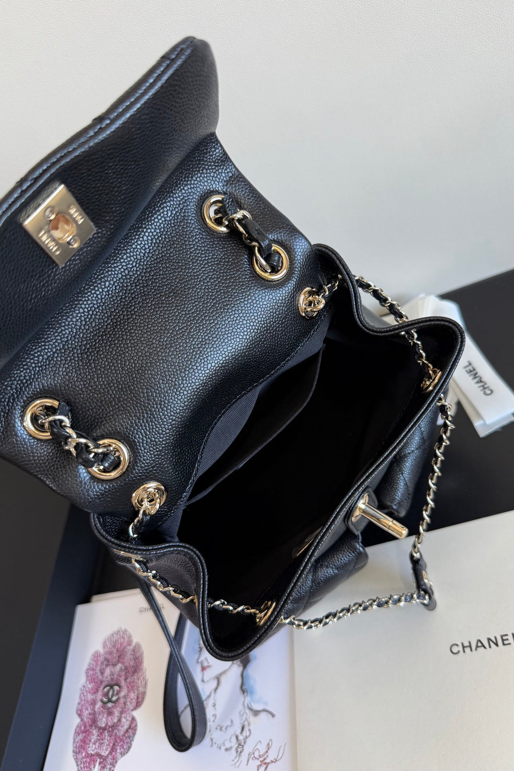 Chanel Classic Quilted Caviar Small Backpack