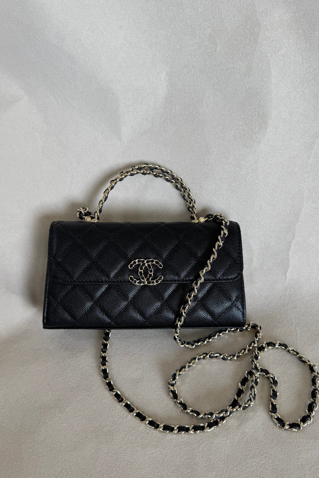 Chanel Caviar Kelly Handle Flap Bag