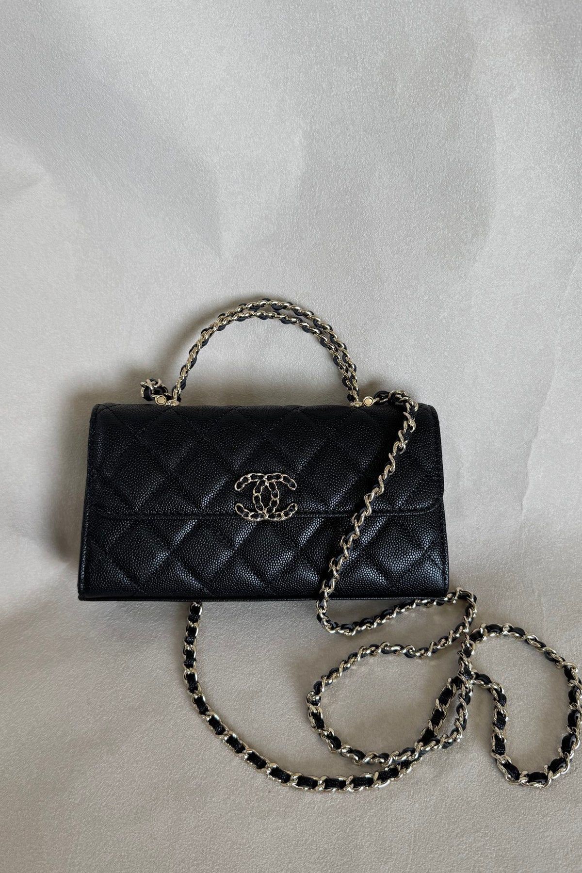 Chanel Caviar Kelly Handle Flap Bag