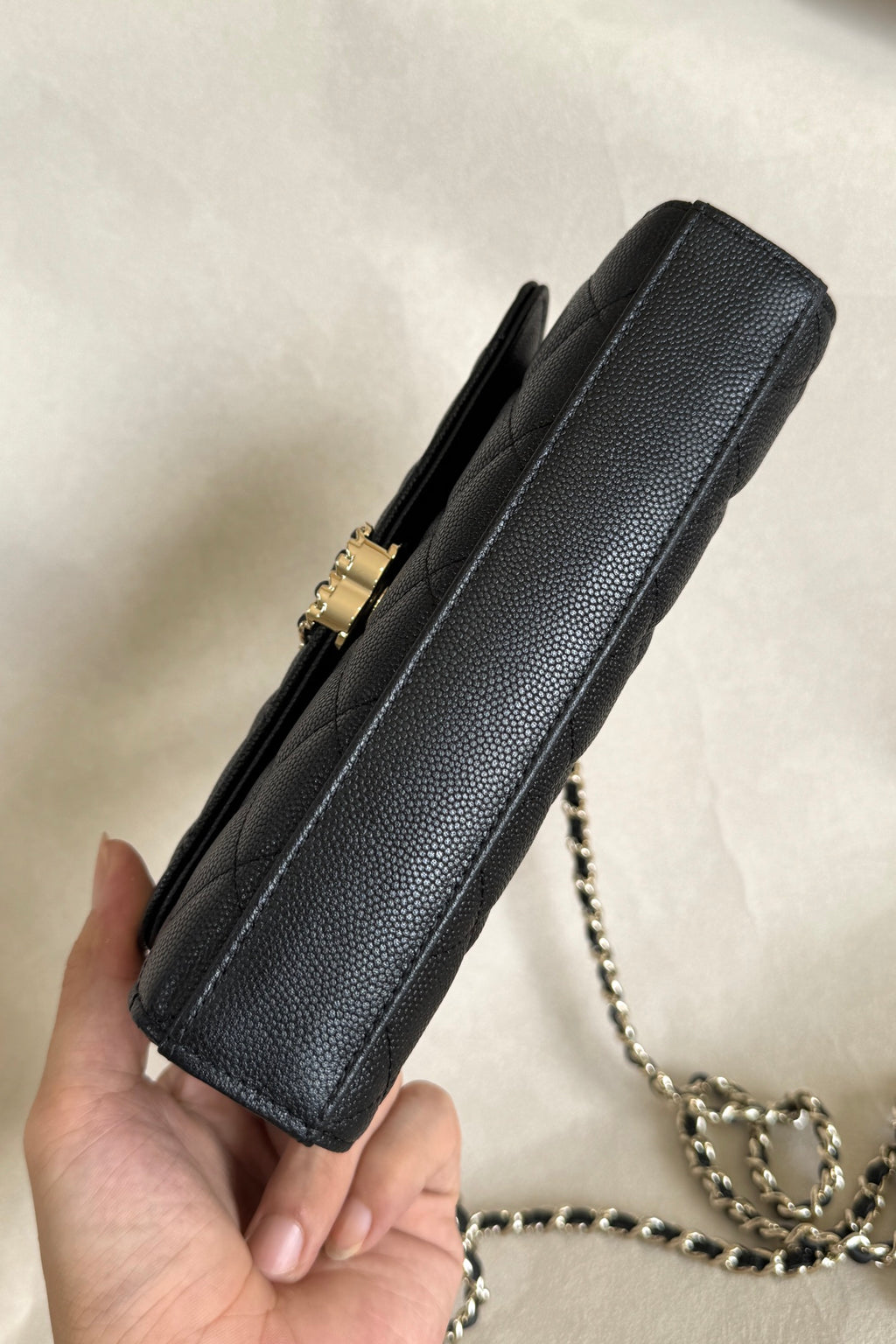 Chanel Caviar Kelly Handle Flap Bag