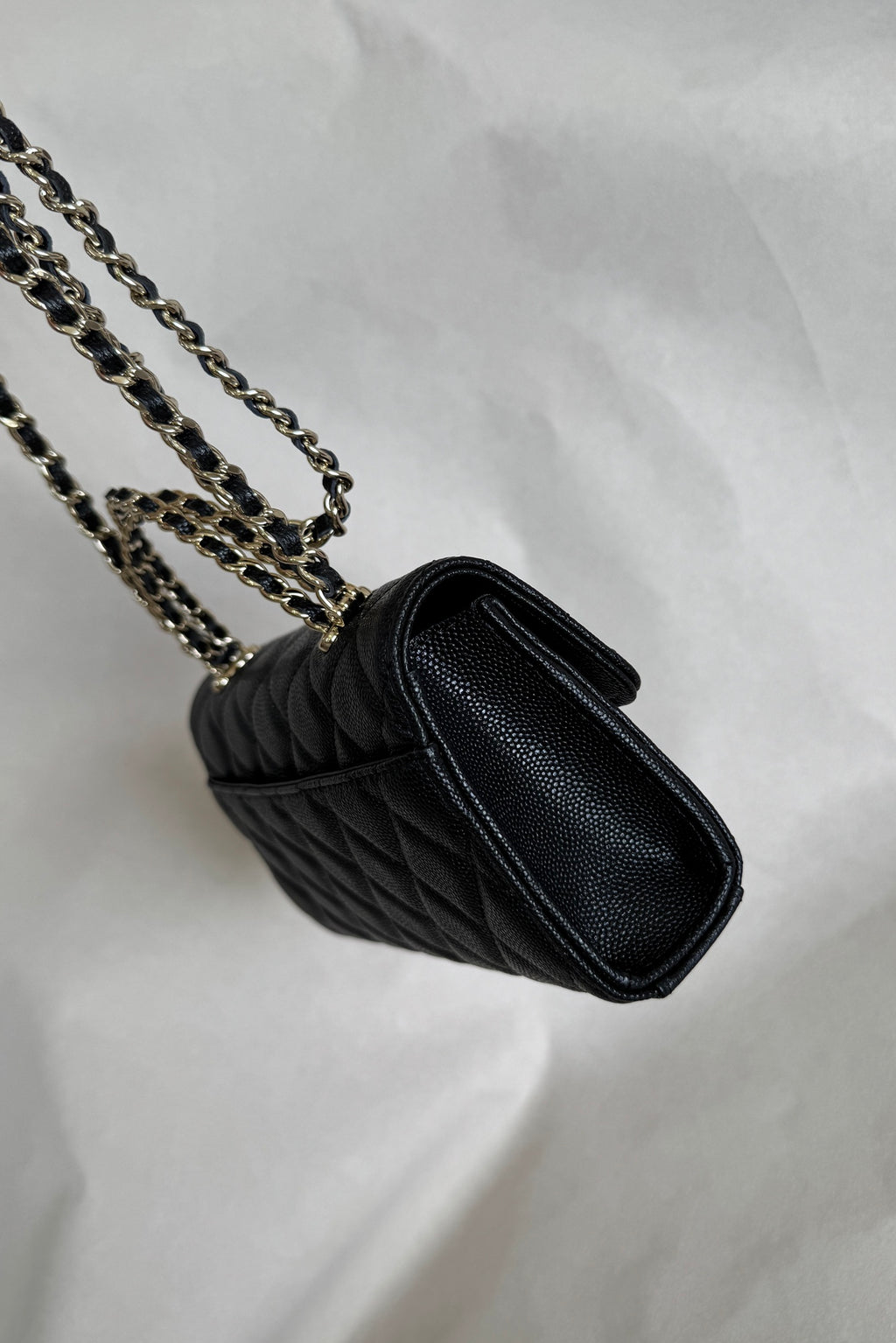 Chanel Caviar Kelly Handle Flap Bag