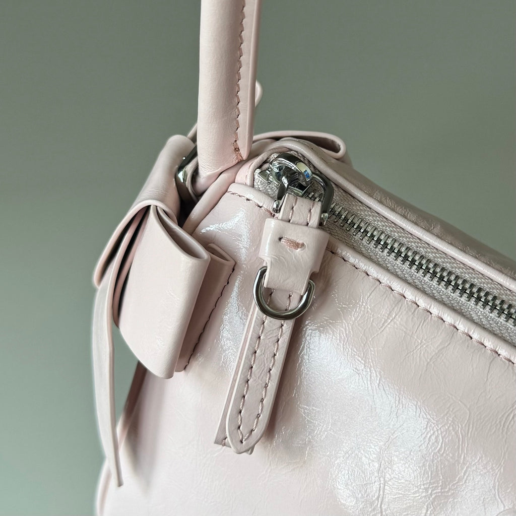 Miu Miu Blush Shiny Leather Pouch