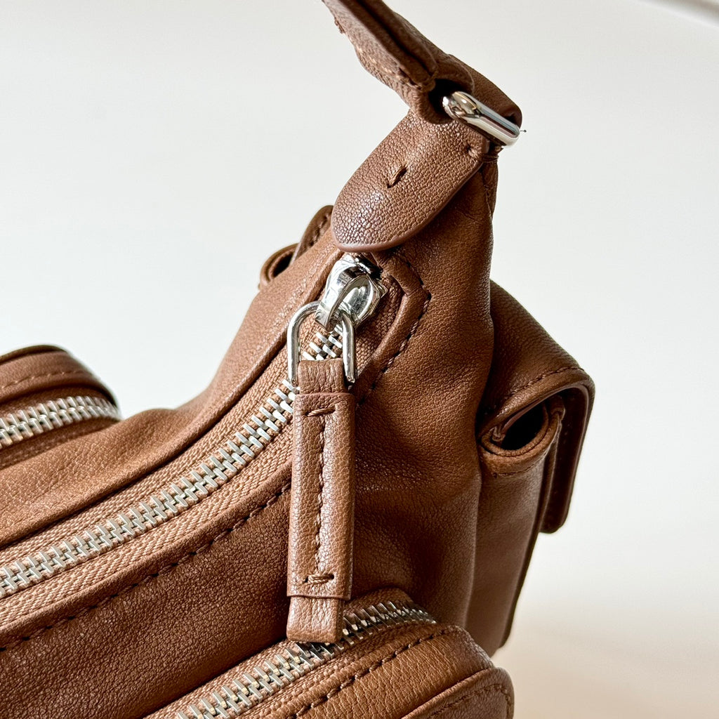 Miu Miu Pocket Leather Nappa Shoulder Bag