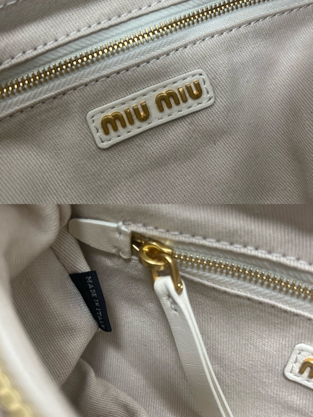Miu Miu Pocket Leather Nappa Shoulder Bag