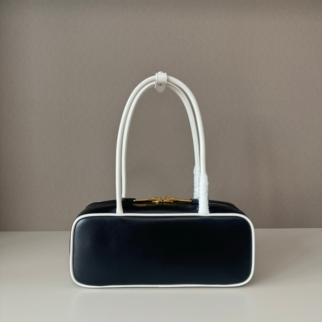 Miu Miu Beau Leather Tote Top Handle Bag
