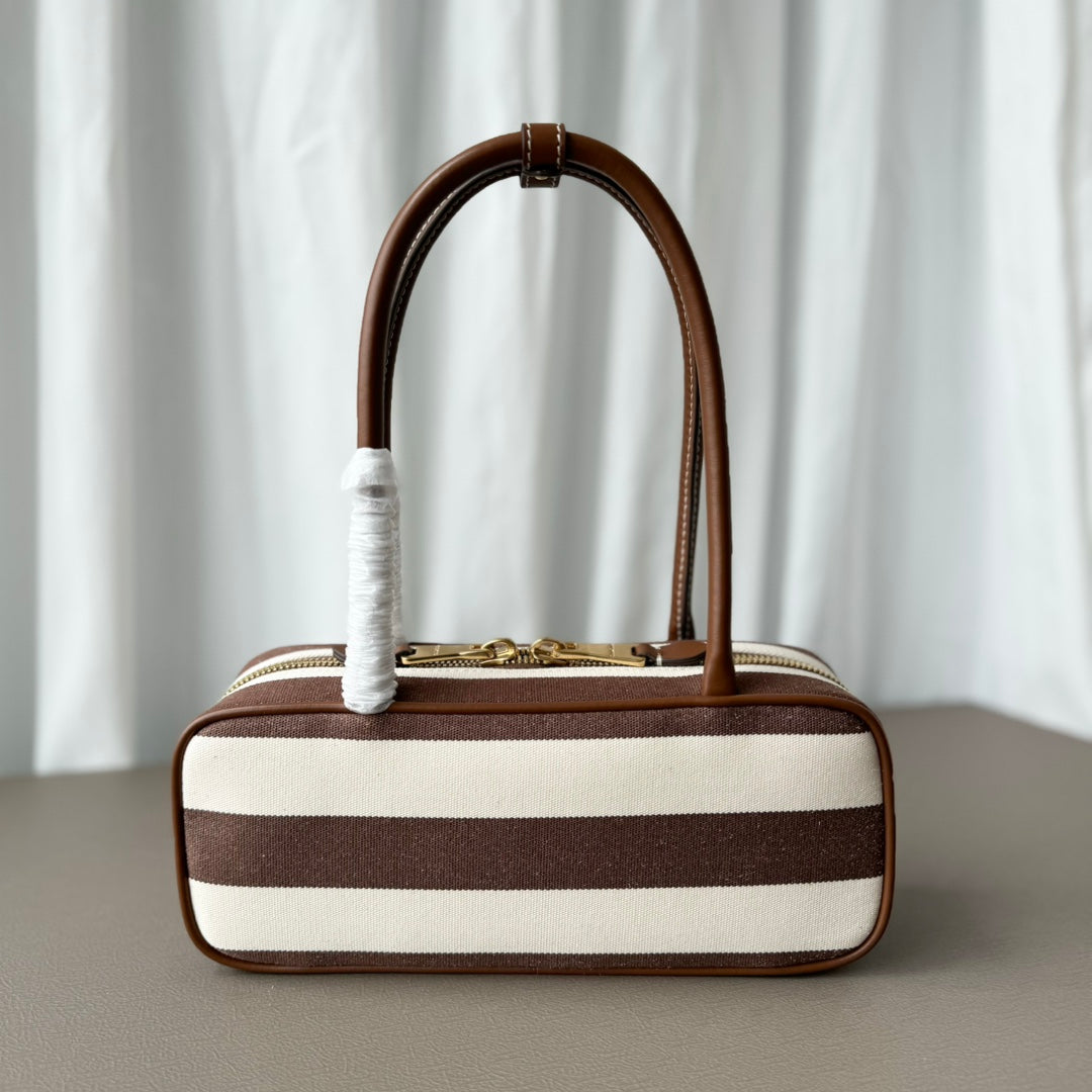 Miu Miu Beau Leather Tote Top Handle Bag